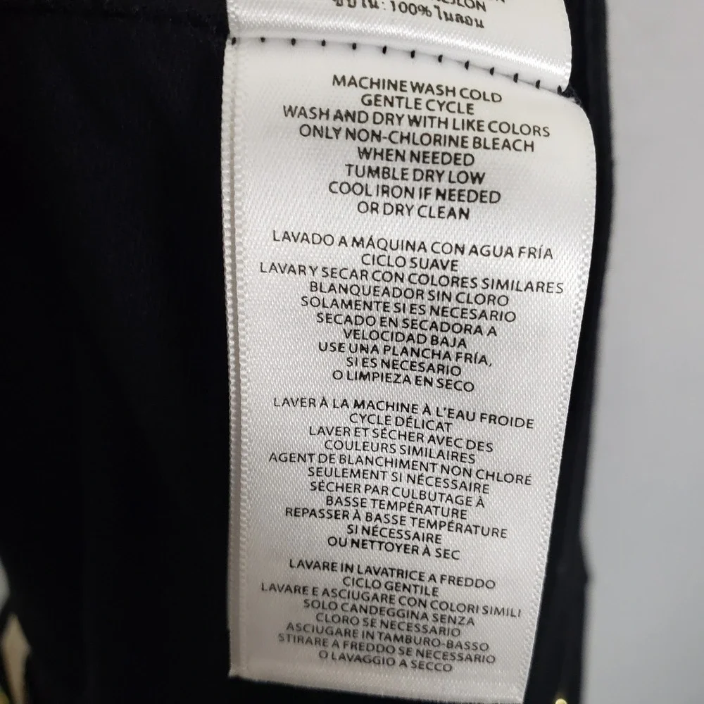 Michael Kors Exposed Zipper Pencil Skirt Black Office Siren‎ Careerwear Size 6